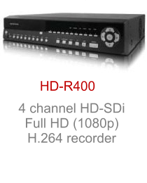 HD-R400 4 channel HD-SDi Full HD (1080p) H.264 recorder