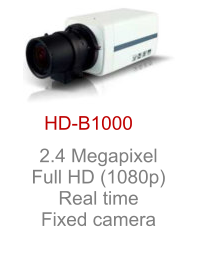 HD-B1000 2.4 Megapixel Full HD (1080p) Real time Fixed camera