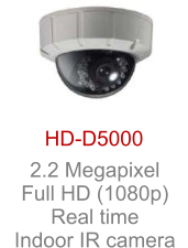 HD-D5000 2.2 Megapixel Full HD (1080p) Real time Indoor IR camera